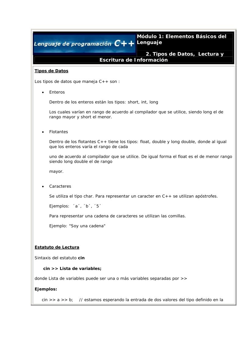 Imágen de pdf Mdulo 1: Elementos Básicos del Lenguaje